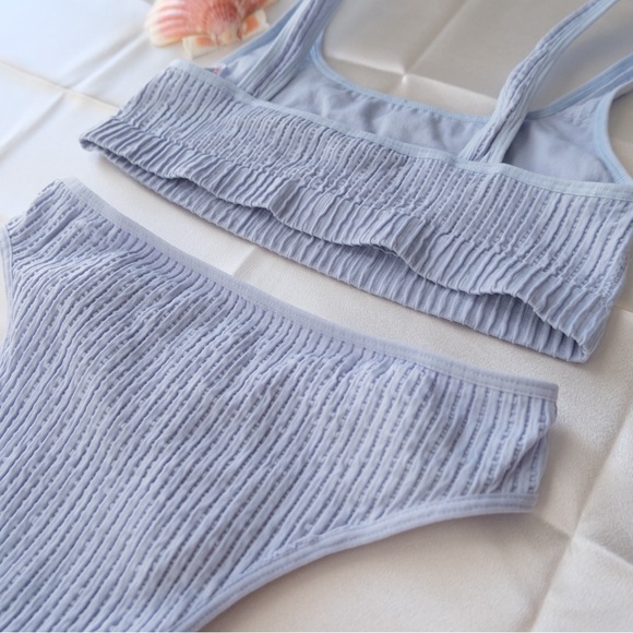 Urban Outfitters Blue Ribbed Bra - Picture 3 of 3